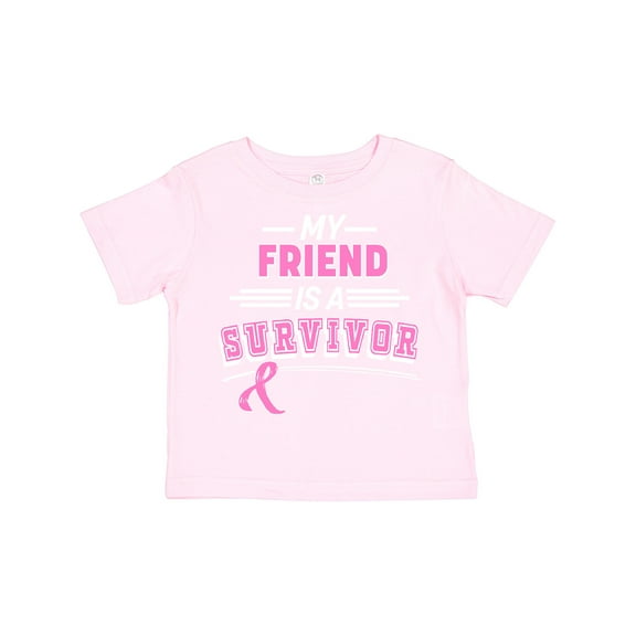 Inktastic My Friend is a Survivor Breast Cancer Awareness Boys or Girls Toddler T-Shirt