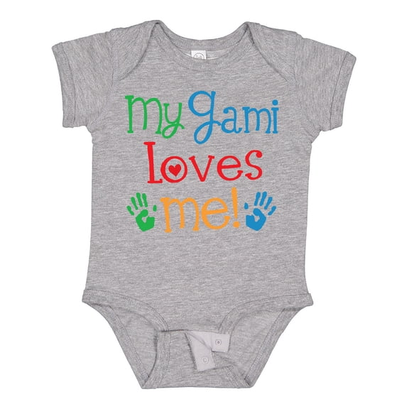 Inktastic My Gami Loves Me Grandkids Boys or Girls Baby Bodysuit
