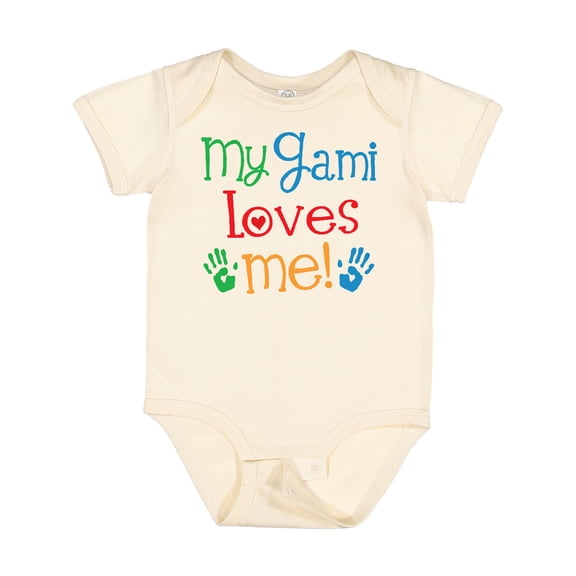 Inktastic My Gami Loves Me Grandkids Boys or Girls Baby Bodysuit