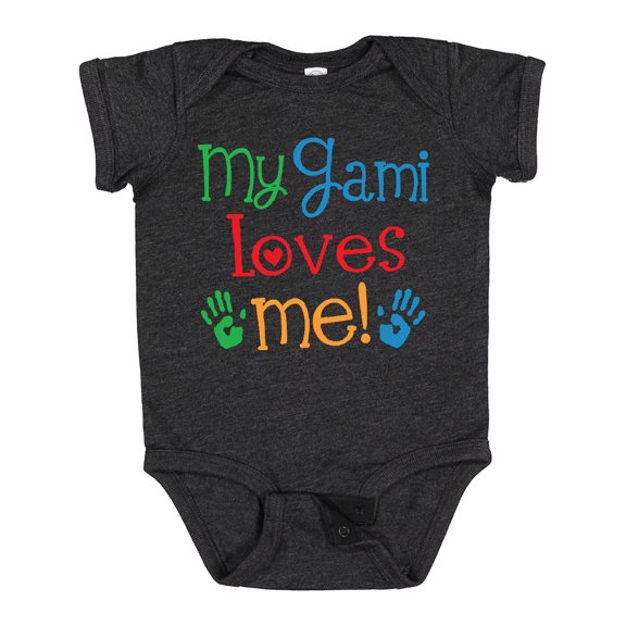 Inktastic My Gami Loves Me Grandkids Boys or Girls Baby Bodysuit