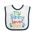 thumbnail image 1 of Inktastic My Gammy Loves Me Boys or Girls Baby Bib, 1 of 4
