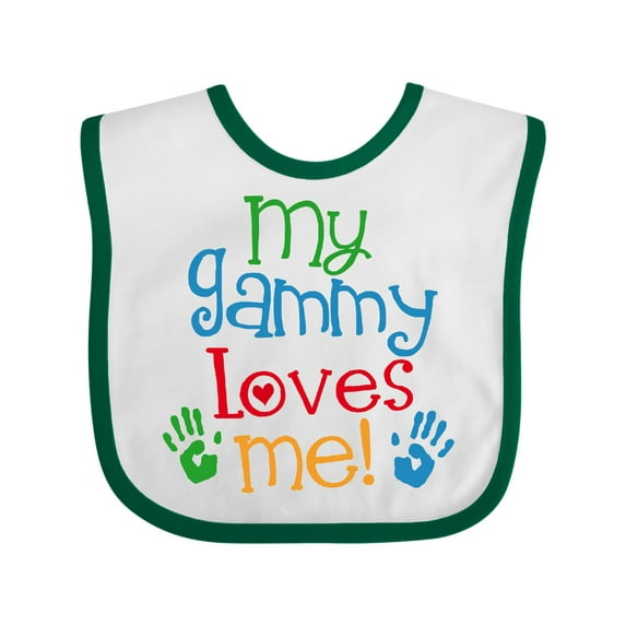 Inktastic My Gammy Loves Me Boys or Girls Baby Bib