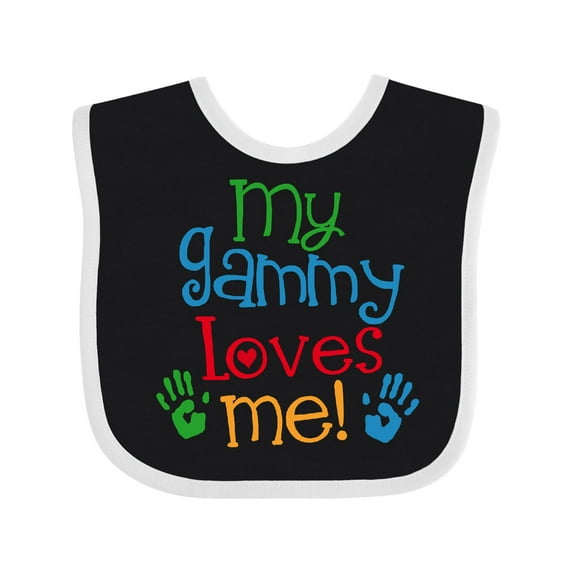 Inktastic My Gammy Loves Me Boys or Girls Baby Bib