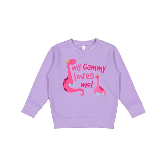 Inktastic My Gammy Loves Me Girl Dinosaur Toddler Sweatshirt