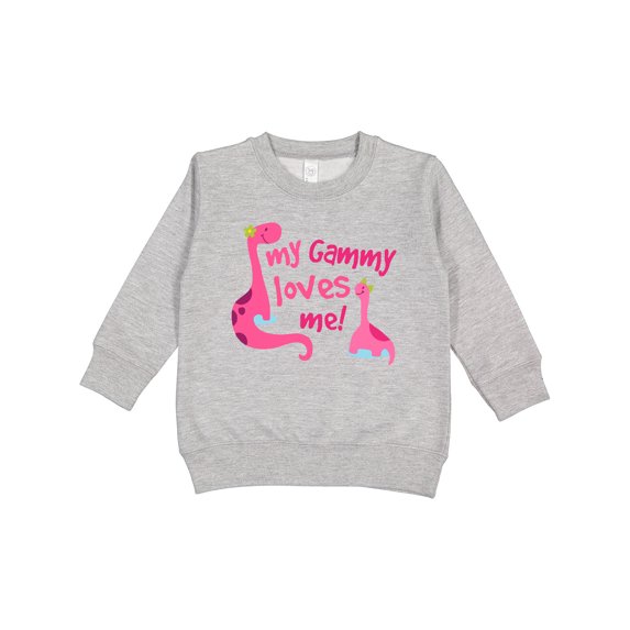 Inktastic My Gammy Loves Me Girl Dinosaur Toddler Sweatshirt