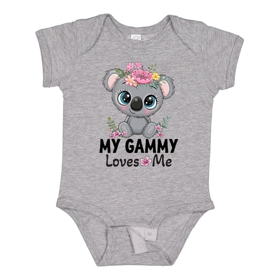 Inktastic My Gammy Loves Me Girl Grandchild Koala Girls Baby Bodysuit