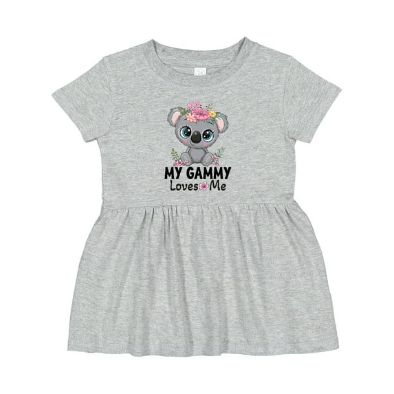 Inktastic My Gammy Loves Me Girl Grandchild Koala Girls Baby Dress