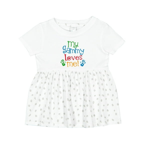 Inktastic My Gammy Loves Me Girls Baby Dress