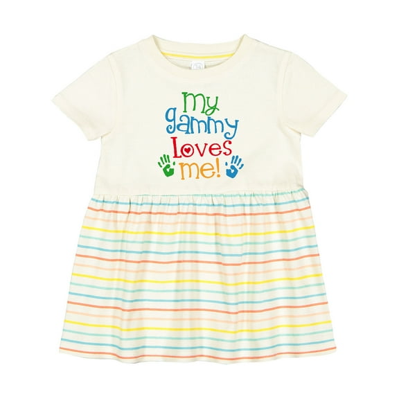Inktastic My Gammy Loves Me Girls Baby Dress