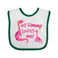 thumbnail image 1 of Inktastic My Gammy Loves Me Girls Gift Girls Baby Bib, 1 of 4