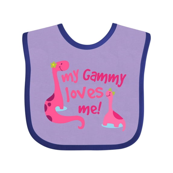 Inktastic My Gammy Loves Me Girls Gift Girls Baby Bib
