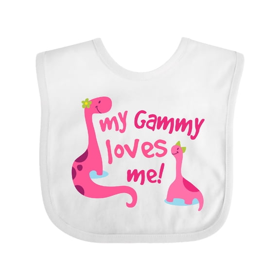 Inktastic My Gammy Loves Me Girls Gift Girls Baby Bib