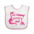thumbnail image 1 of Inktastic My Gammy Loves Me Girls Gift Girls Baby Bib, 1 of 4