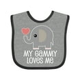 thumbnail image 1 of Inktastic My Gammy Loves Me Grandchild Boys or Girls Baby Bib, 1 of 4