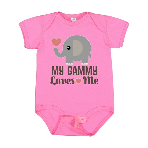 Inktastic My Gammy Loves Me Grandchild Boys or Girls Baby Bodysuit