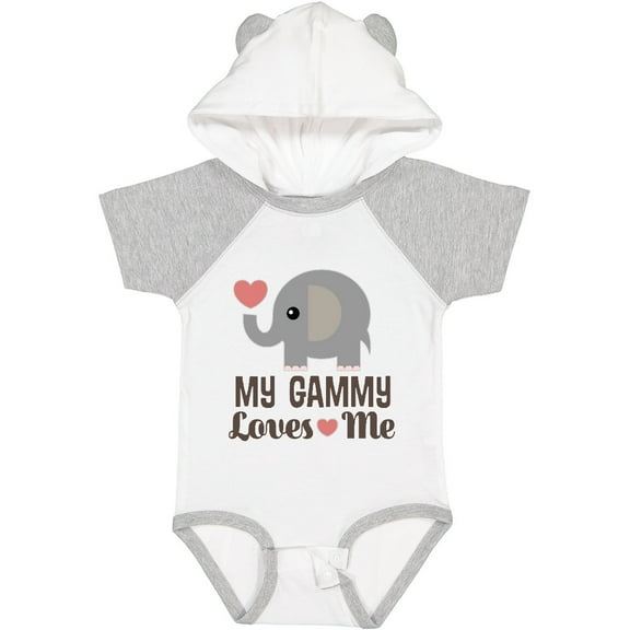 Inktastic My Gammy Loves Me Grandchild Boys or Girls Baby Bodysuit
