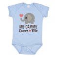 thumbnail image 1 of Inktastic My Gammy Loves Me Grandchild Boys or Girls Baby Bodysuit, 1 of 5