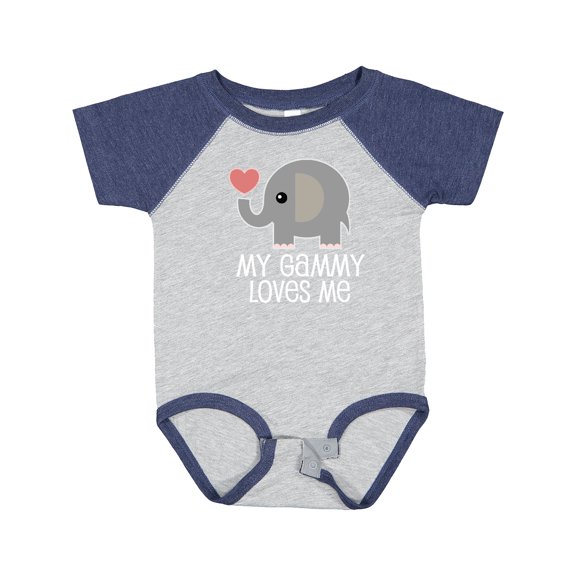 Inktastic My Gammy Loves Me Grandchild Boys or Girls Baby Bodysuit