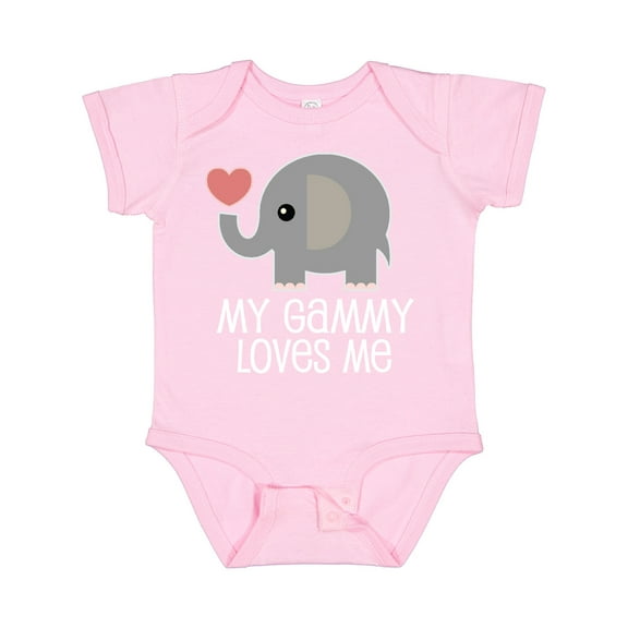 Inktastic My Gammy Loves Me Grandchild Boys or Girls Baby Bodysuit