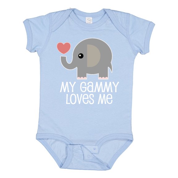 Inktastic My Gammy Loves Me Grandchild Boys or Girls Baby Bodysuit