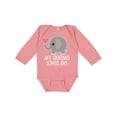 thumbnail image 1 of Inktastic My Geema Grandma Loves Me Boys or Girls Long Sleeve Baby Bodysuit, 1 of 5