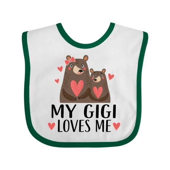 Inktastic My Gigi Loves Me Bear Boys or Girls Baby Bib