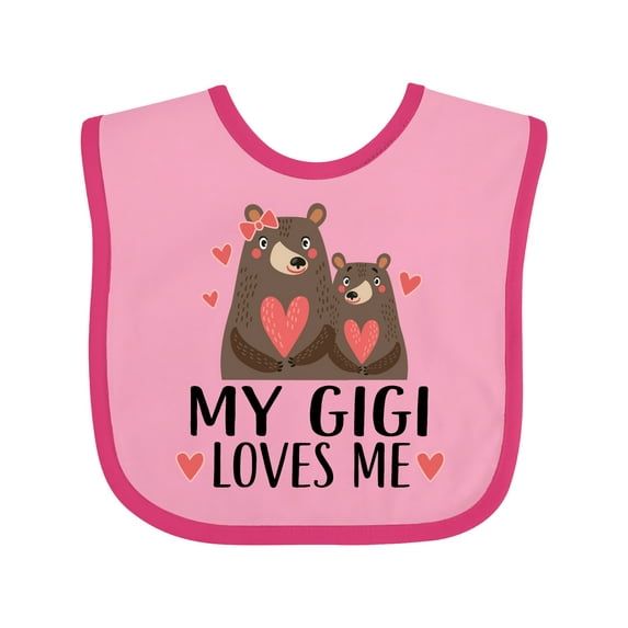 Inktastic My Gigi Loves Me Bear Boys or Girls Baby Bib