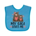 thumbnail image 1 of Inktastic My Gigi Loves Me Bear Boys or Girls Baby Bib, 1 of 4