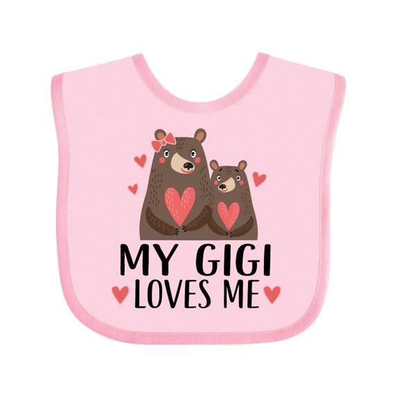 Inktastic My Gigi Loves Me Bear Boys or Girls Baby Bib