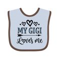 thumbnail image 1 of Inktastic My Gigi Loves Me Boys or Girls Baby Bib, 1 of 4
