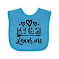 thumbnail image 1 of Inktastic My Gigi Loves Me Boys or Girls Baby Bib, 1 of 4