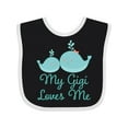 thumbnail image 1 of Inktastic My Gigi Loves Me Boys or Girls Baby Bib, 1 of 4