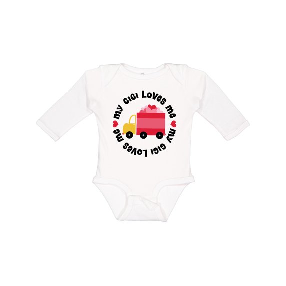 Inktastic My Gigi Loves Me Boys or Girls Long Sleeve Baby Bodysuit