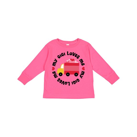 Inktastic My Gigi Loves Me Boys or Girls Long Sleeve Toddler T-Shirt
