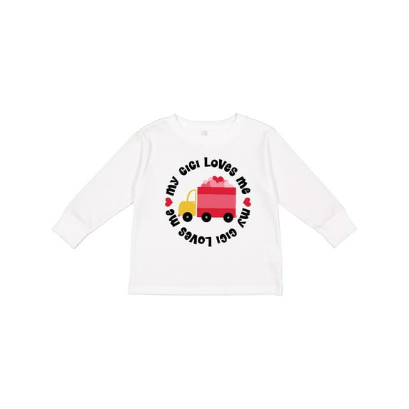 Inktastic My Gigi Loves Me Boys or Girls Long Sleeve Toddler T-Shirt