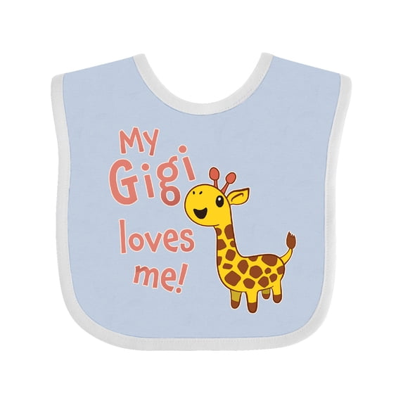 Inktastic My Gigi Loves Me Cute Giraffe Boys or Girls Baby Bib