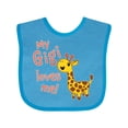 thumbnail image 1 of Inktastic My Gigi Loves Me Cute Giraffe Boys or Girls Baby Bib, 1 of 4