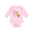 thumbnail image 1 of Inktastic My Gigi Loves Me- Cute Giraffe Boys or Girls Long Sleeve Baby Bodysuit, 1 of 5