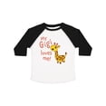 thumbnail image 1 of Inktastic My Gigi Loves Me- Cute Giraffe Boys or Girls Toddler T-Shirt, 1 of 5