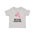 thumbnail image 1 of Inktastic My Gigi Loves Me Flamingo Girls Baby T-Shirt, 1 of 5