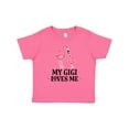 thumbnail image 1 of Inktastic My Gigi Loves Me Flamingo Girls Baby T-Shirt, 1 of 5