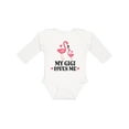 thumbnail image 1 of Inktastic My Gigi Loves Me Flamingo Girls Long Sleeve Baby Bodysuit, 1 of 5