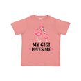 thumbnail image 1 of Inktastic My Gigi Loves Me Flamingo Girls Toddler T-Shirt, 1 of 5