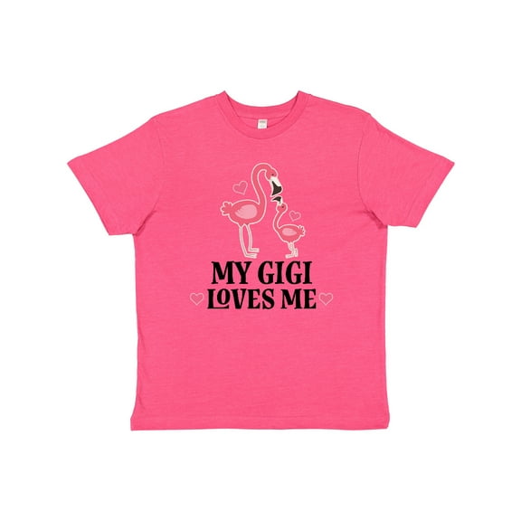 Inktastic My Gigi Loves Me Flamingo Youth T-Shirt