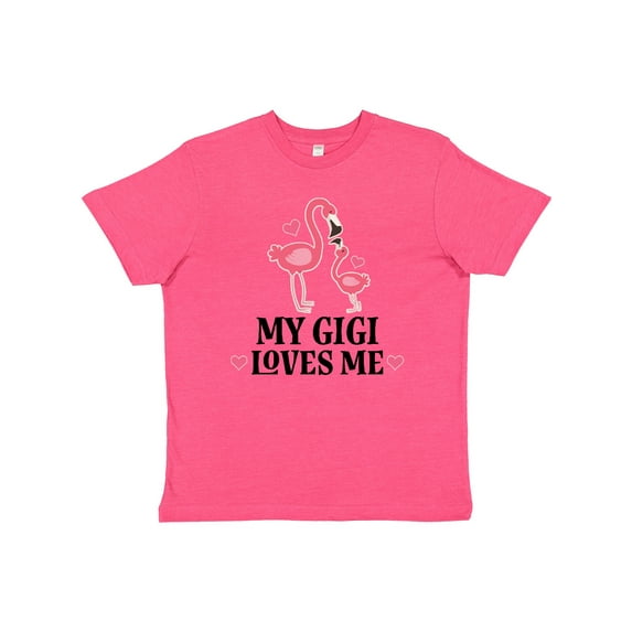 Inktastic My Gigi Loves Me Flamingo Youth T-Shirt