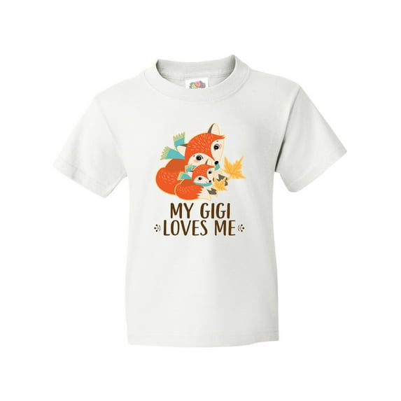 Inktastic My Gigi Loves Me Fox Gift Youth T-Shirt