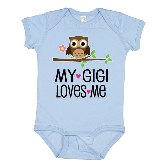 Inktastic My Gigi Loves Me Girl Owl Girls Baby Bodysuit
