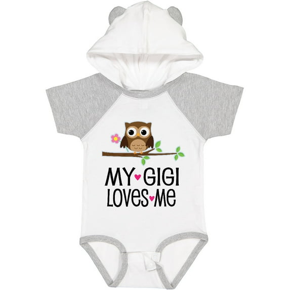 Inktastic My Gigi Loves Me Girl Owl Girls Baby Bodysuit