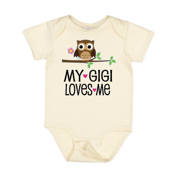Inktastic My Gigi Loves Me Girl Owl Girls Baby Bodysuit