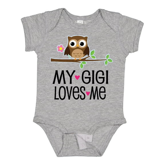 Inktastic My Gigi Loves Me Girl Owl Girls Baby Bodysuit